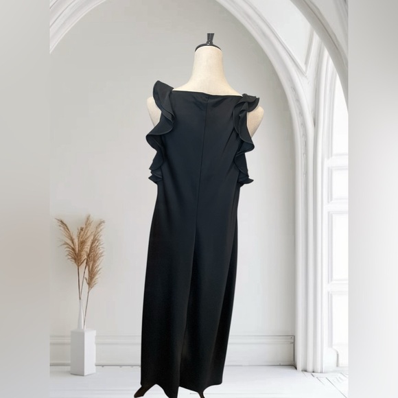 A New Day Black Maxi Dress with Slit - Picture 4 of 5
